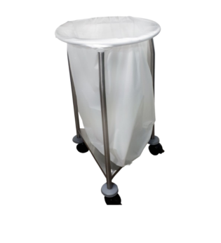 Dirty Linen Trolley Without Lid Laundry Cart