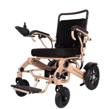 Foldable Electric Wheelchair – Aluminum Frame, Dual 250W Motors,