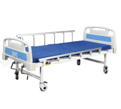 Manual Hospital Bed Single Crank – 2050×900×500 mm with Mattress