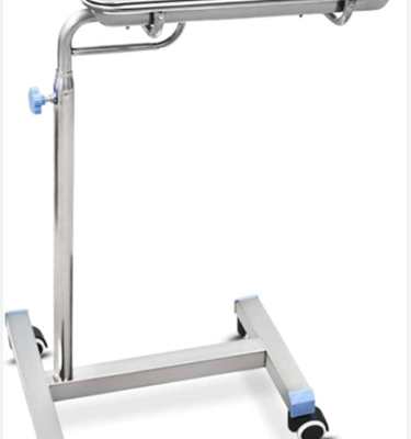 Stainless Steel Mayo Table – Adjustable Height 900–1200 mm with