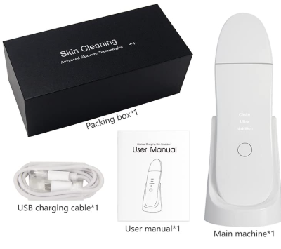 Ultrasonic Skin Scrubber with Facial Steamer for Deep Cleansing &