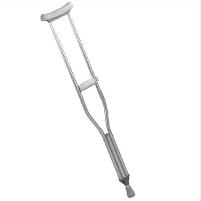 Underarm Crutches, Steel Adjustable Height – Large Grey Axillary