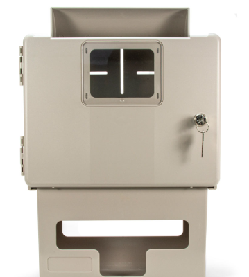 Wall Mount Sharps Container Enclosure with Glove Holder – Secure